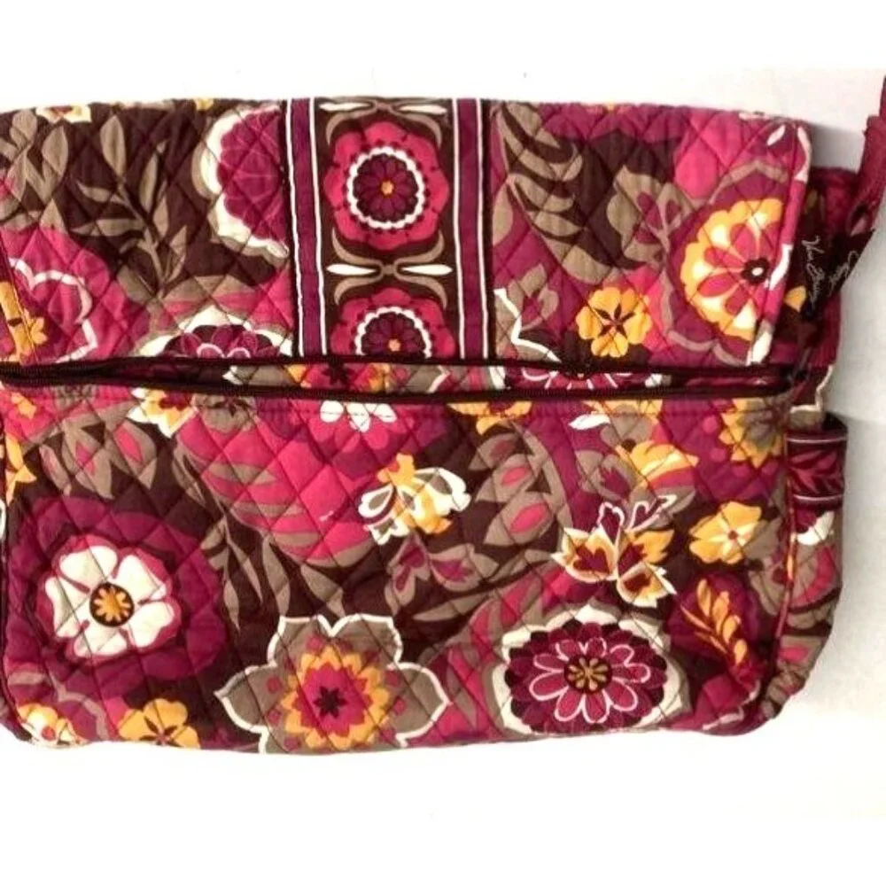 Vera Bradley Quilted‎ Laptop Floral Crossbody Bag